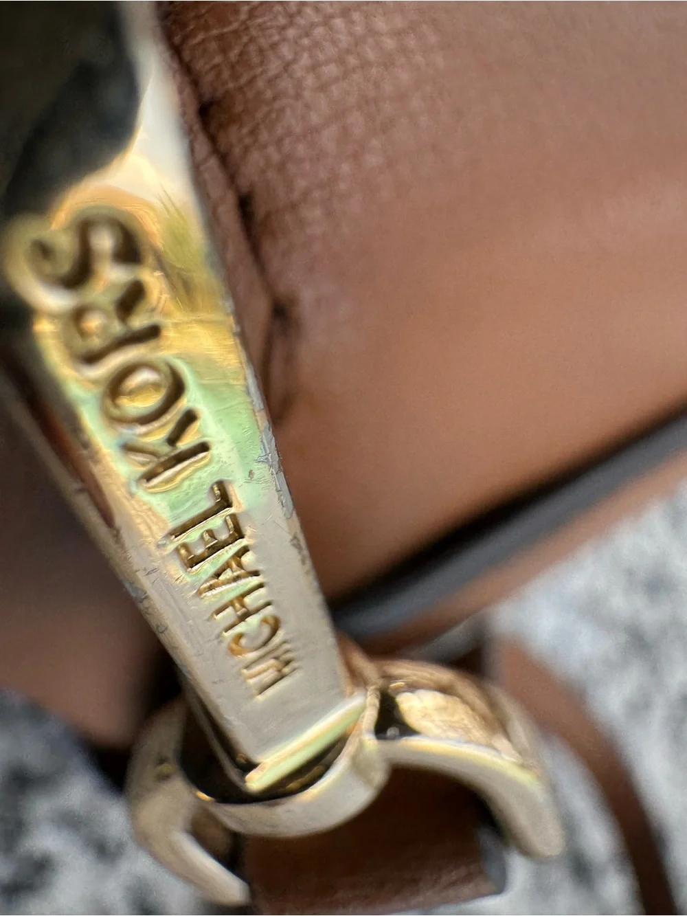 Michael Kors Brown Leather Crossbody Bag